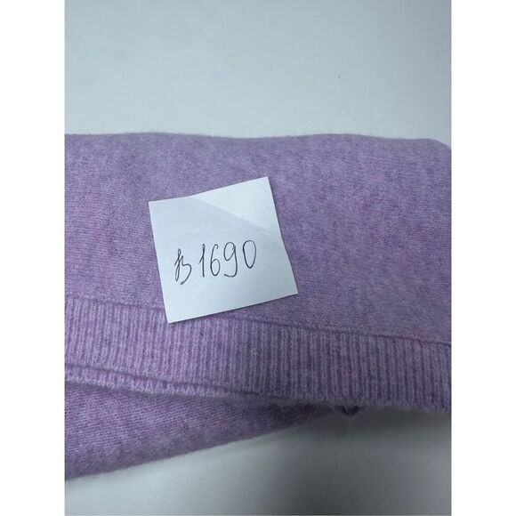 Chico’s Women’s Bohemian Sequin Purple V-Neck  Sweater Size 1/M Wool Blend - Picture 14 of 14